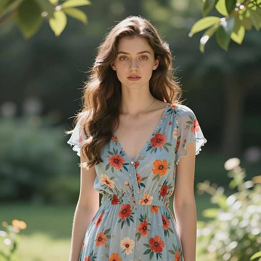 Serene Portrait of a Young Woman