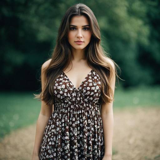 Floral Maxi Dress Outfit with Model