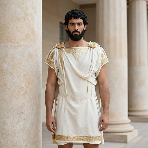 Realistic Roman God Costume Portrait
