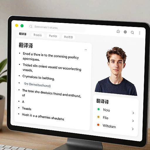 Futuristic Text-to-Avatar AI Interface
