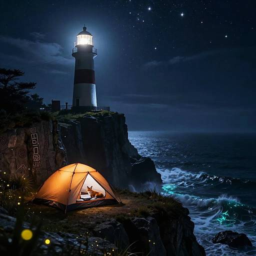 Mythical Coastal Nightscape in 8K