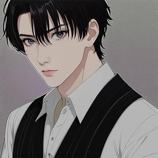 Illustration of Murata ugetsu, given in the style of Chita (ketchup)