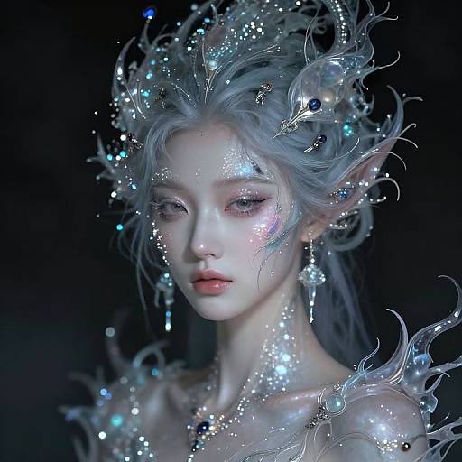 Surreal Futuristic Ethereal Portrait