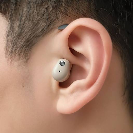Discreet Behind-Ear Hearing Aid Close-Up