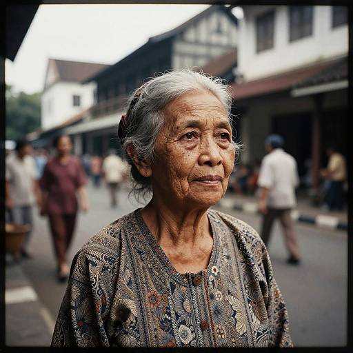 Vintage Analog Portrait in Old Batavia