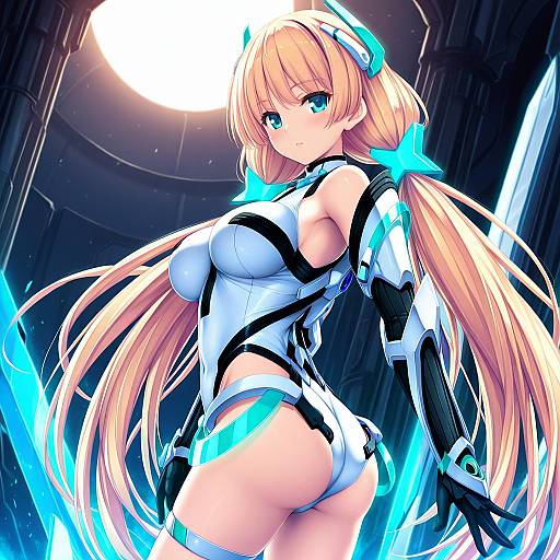 Illustration of Angela balzac, rakuen tsuihou in the style of Tenmaso