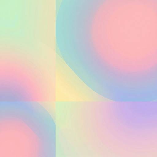 Vibrant Pastel Abstract Digital Art