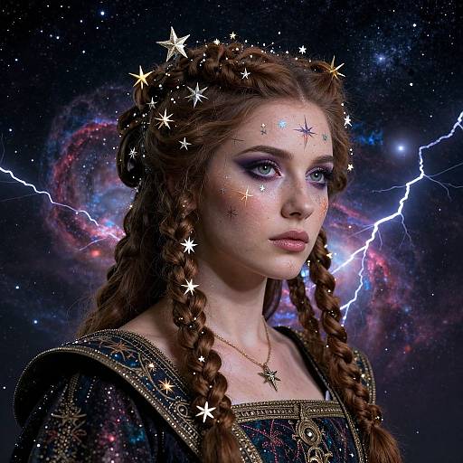 Hyper-Realistic Scorpio Zodiac Portrait