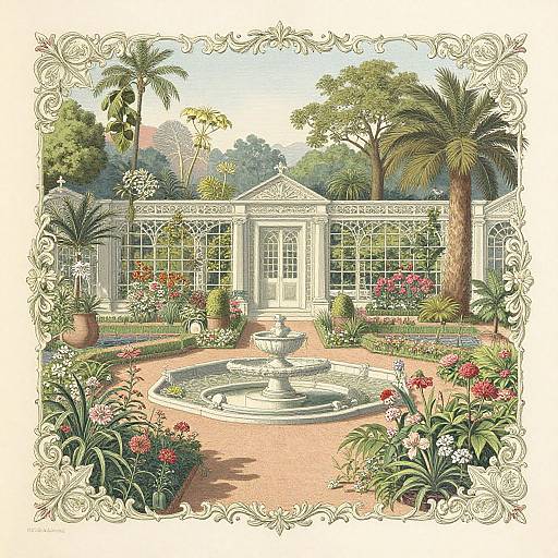 Vintage Botanical Garden Illustration