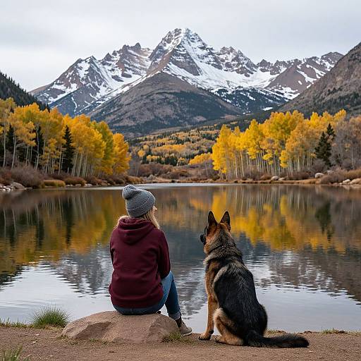 Serene Lakeside at Maroon Bells