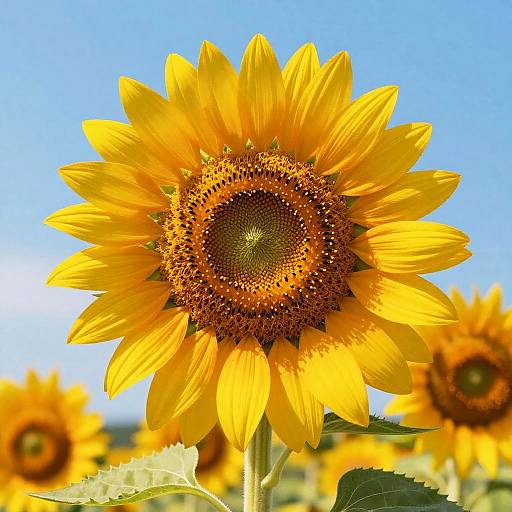 Whimsical Mystical Sunflower Illustration