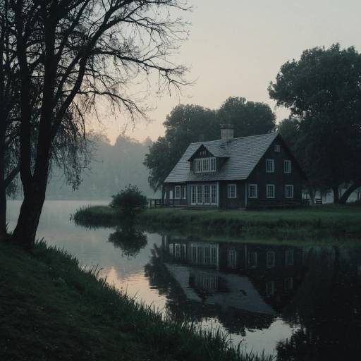 Serene Lake House by Orchard Grove at Misty Dawn