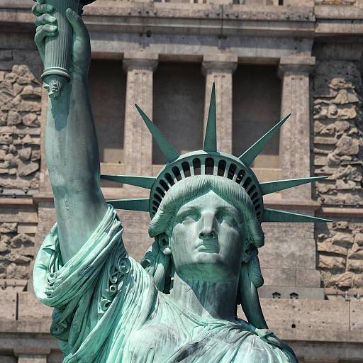 Captivating Close-Up of Statue of Liberty