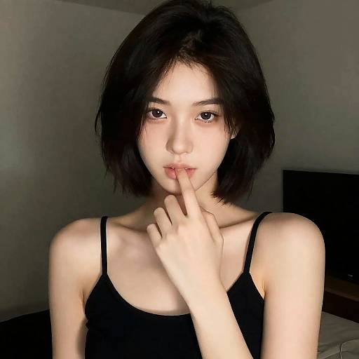 Candid Portrait of a Young Woman