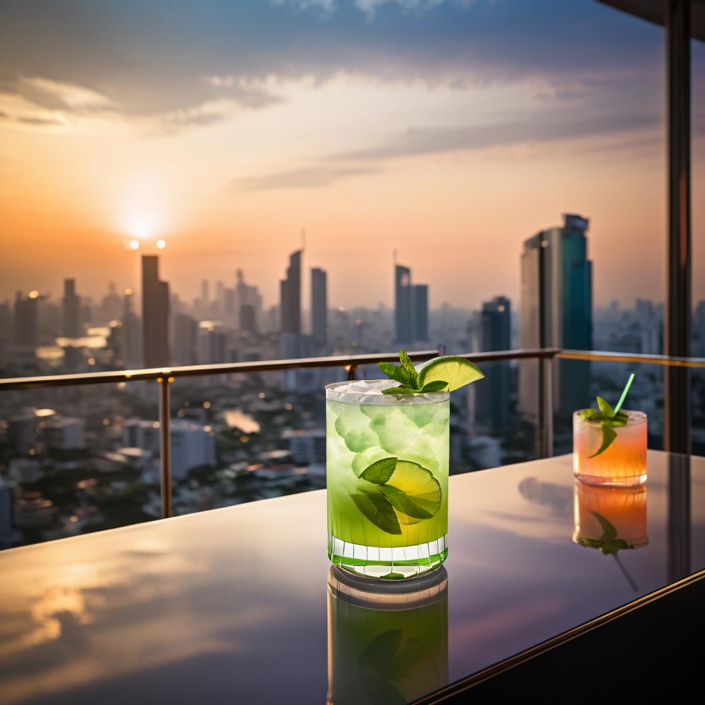 Enchanting Bangkok Sky Bar at Sunset