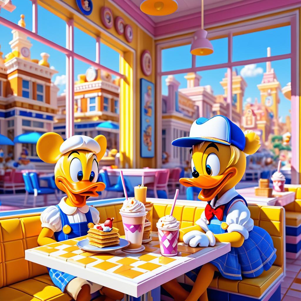 Childhood Breakfast of Donald and Daisy Duck