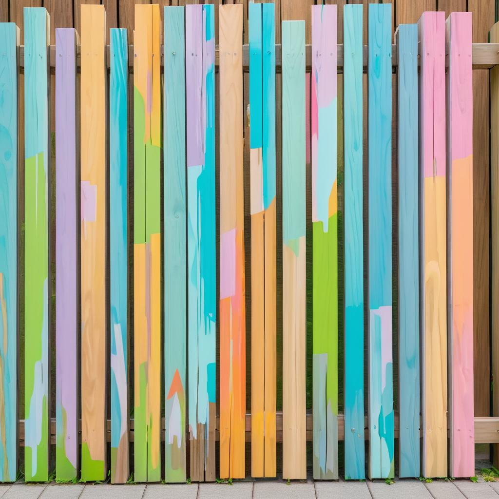 Abstract Expressionism: Urban Wooden Fence Art