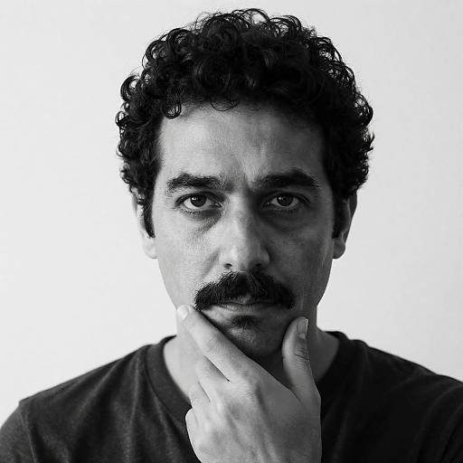 Contemplative Portrait of a Middle-Aged Man