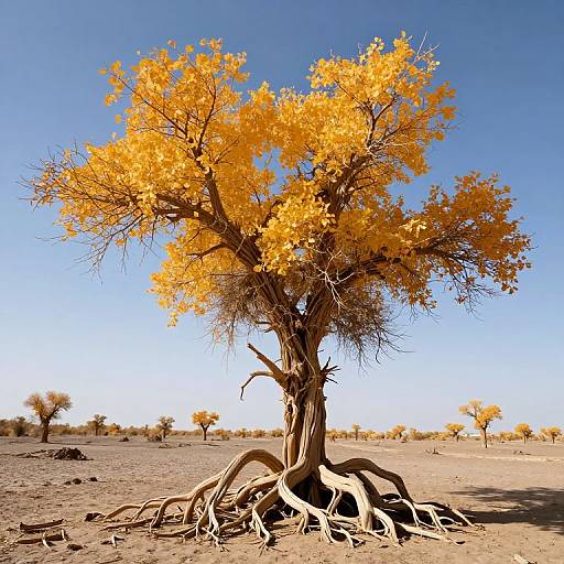 Defiant Tree in Barren Desert