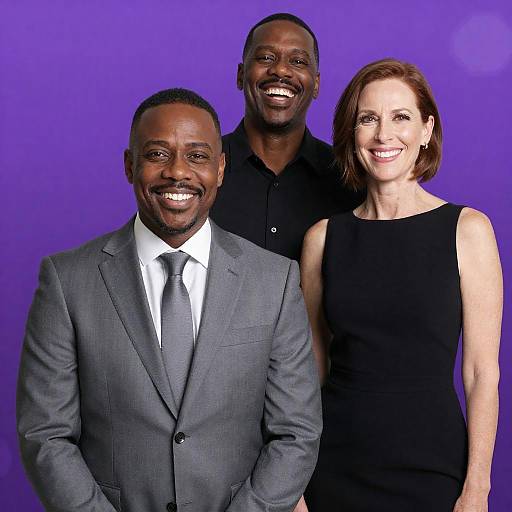 Smiling Diverse Business Professionals Group