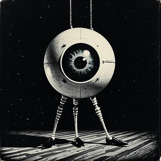 Lowbrow Twisted Floating Eyeball Carnival