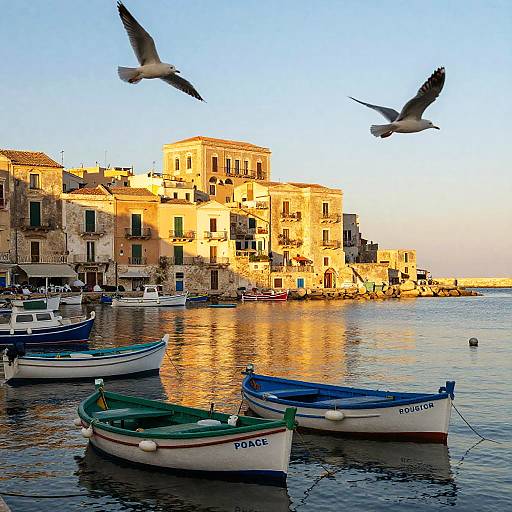 Sciacca Coastal Town Sunset Glow