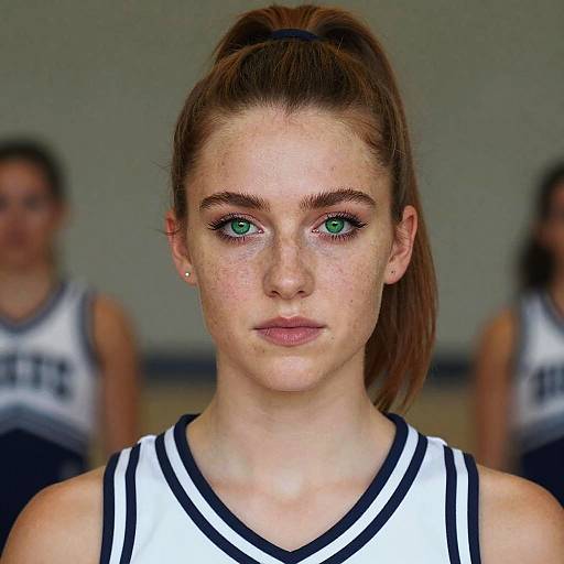Realistic Portrait of Ginger Cheerleader