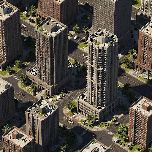 Isometric Post-Apocalyptic Urban Scene