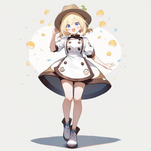 Cheerful Chef with Playful Features