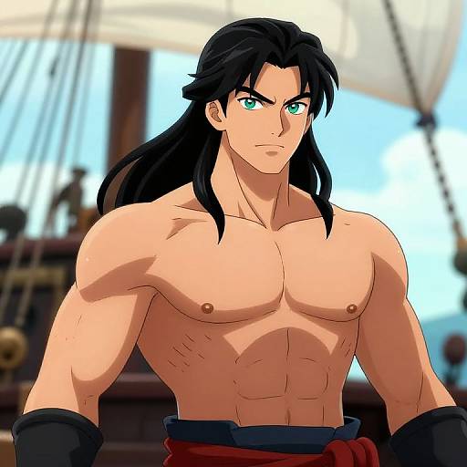 Handsome Ancient Sailor Comic Portrait