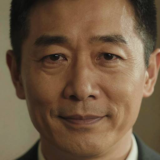 Cinematic Close-Up of Mature Man