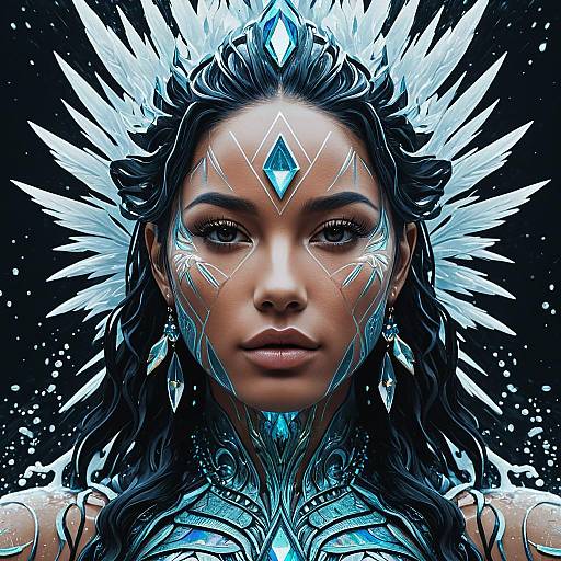 Hyper-Realistic Water Goddess Portrait