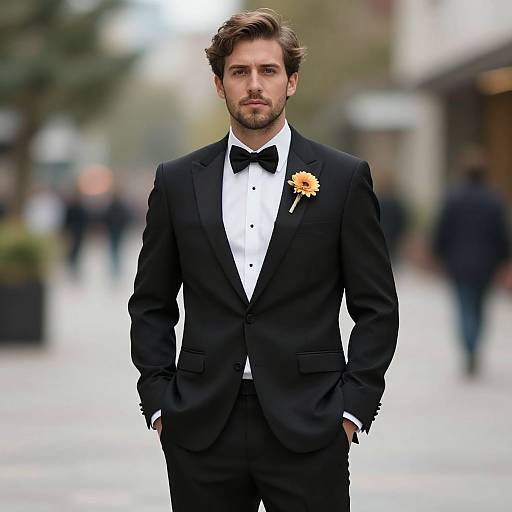 Man in Formal Prom Attire