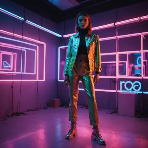 Artistic High Fashion Portrait in Neon