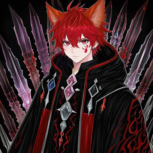 Illustration of Crystal exarch, final fantasy in the style of Mizukoshi (marumi)