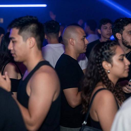 Vibrant Nightclub Scene with Neon Lights