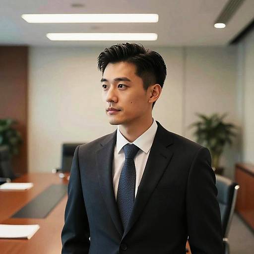 Corporate Executive Comb Over Style