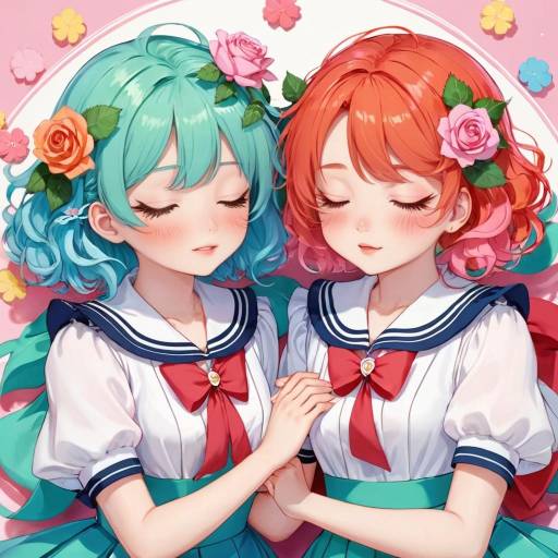 Dreamy Girls in Floral Dresses
