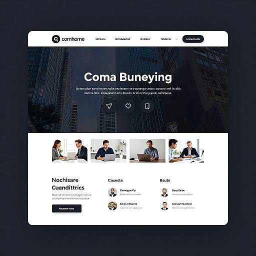 Professional Dark Mode Corporate Homepage