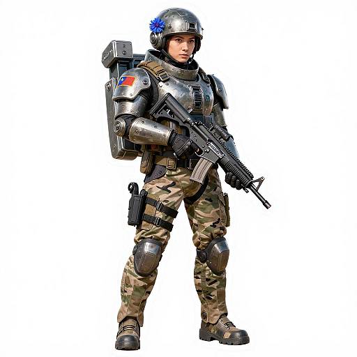 Cornflower Exosuit Special Ops Sticker