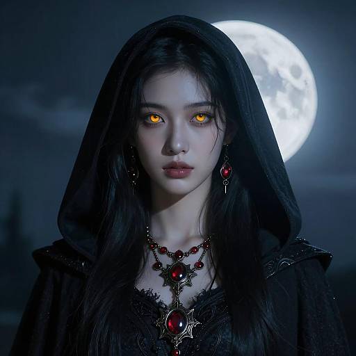 Mystical Portrait of a Young Woman