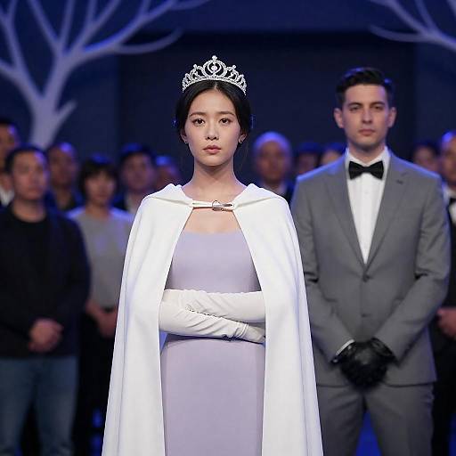 Elegant Couple in a Dramatic Setting