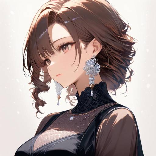 Sophisticated Lady with Intricate Jewelry Sophisticated Lady with Intricate Jewelry