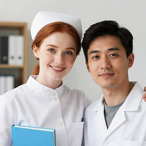 Friendly Nurse and Patient Portrait