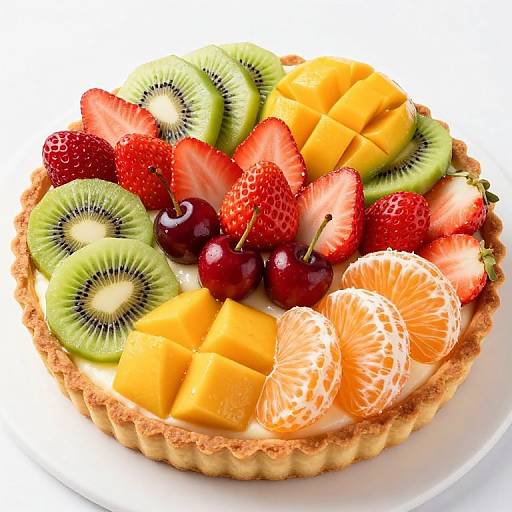 Colorful Fruit Tart Artistry