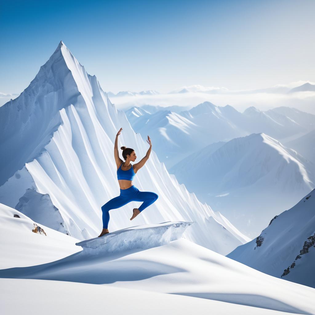 Yoga Serenity on Snowy Heights