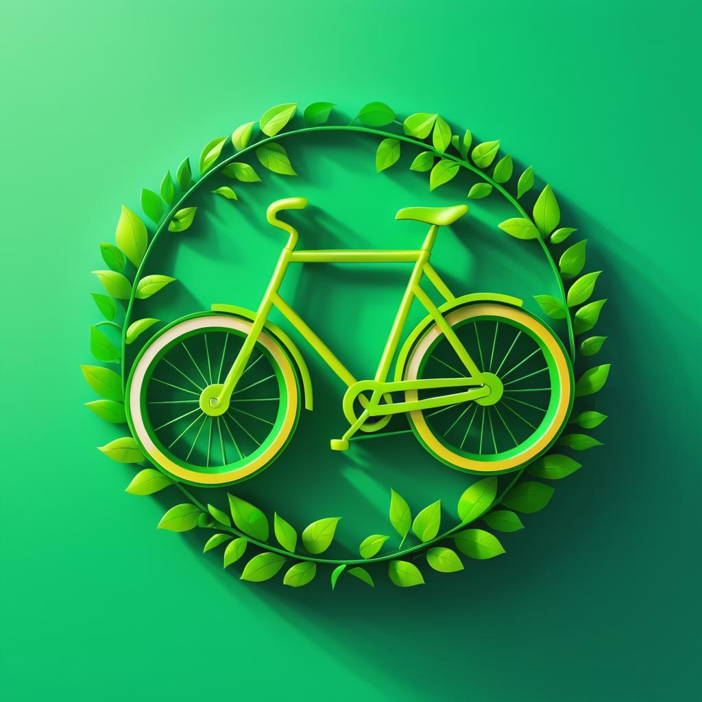 Eco-Tourism Logo Design with Bicycle Symbol