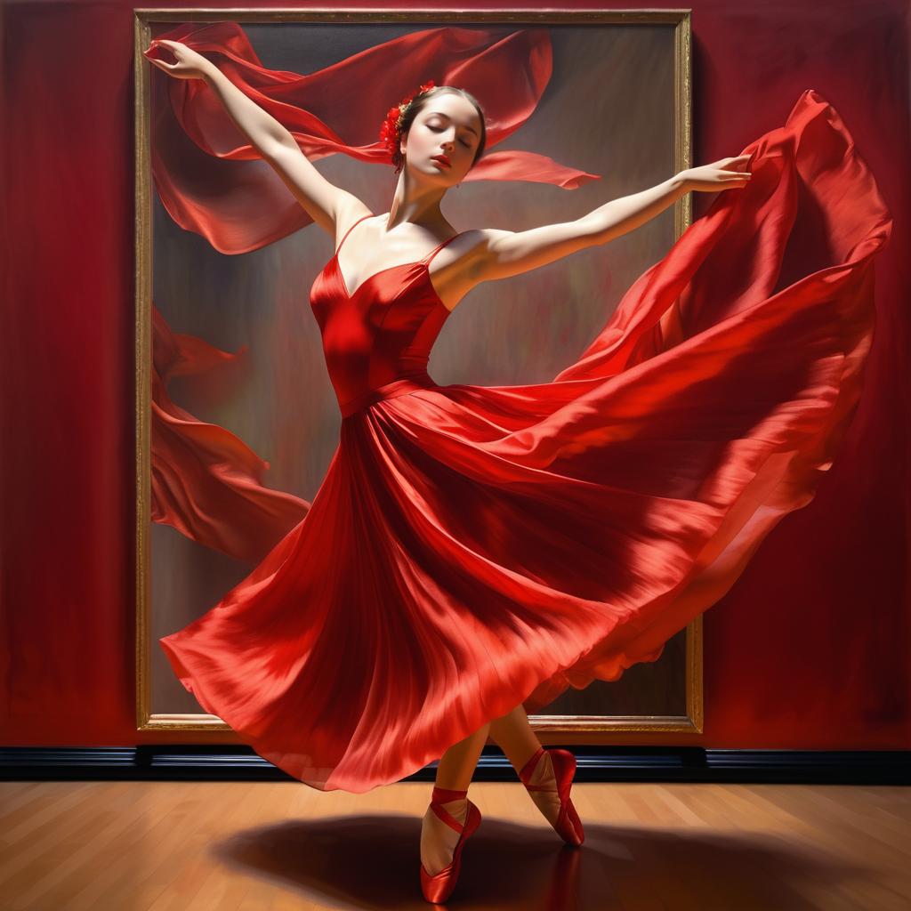 Ultra-Realistic Dancer Portrait in Oil