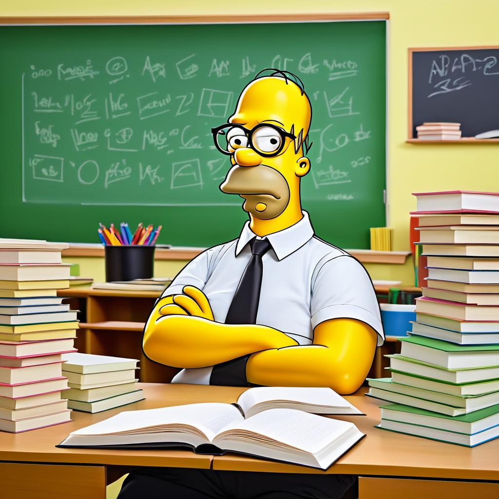 Homer Simpson's Hilarious Classroom Moment