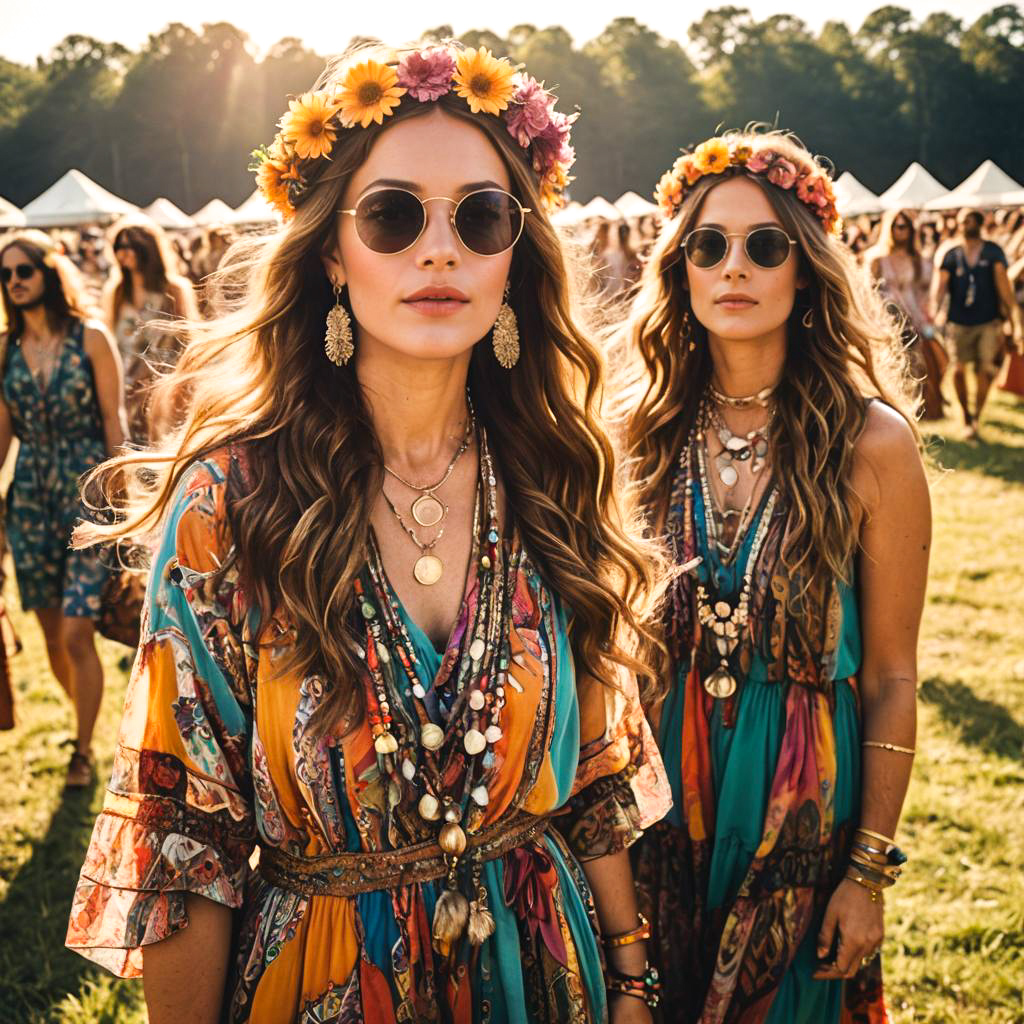 Playful 70s Festival Fashion Adventure